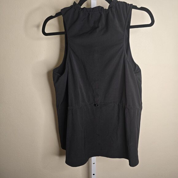 Athleta Black Ruffled Tank Top - Picture 2 of 10
